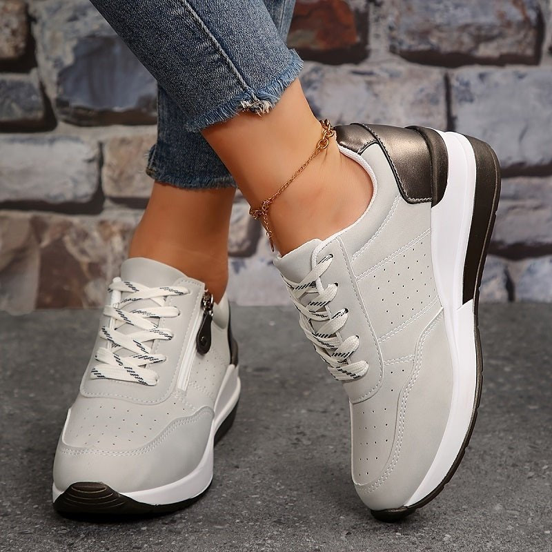 Luna | Women's Orthopedic Sneakers Low Cut Lace-Up Comfort Walking