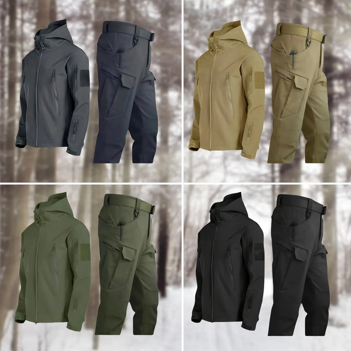 Waterproof Hooded Jacket and Cargo Pant Tactical Set