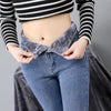 High-Waist Women's Winter Jeans – Lined for Cold Days