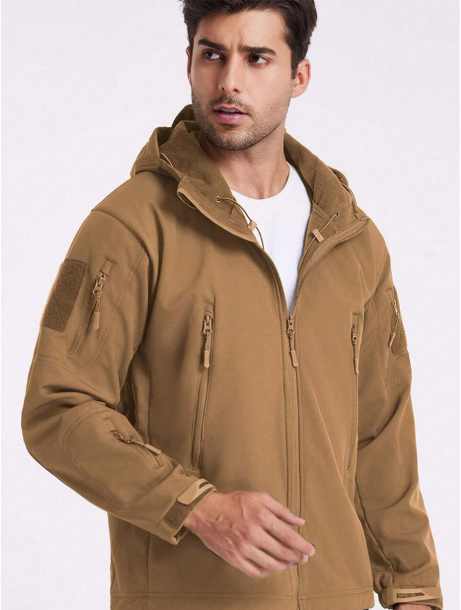 Waterproof Windproof Fleece-Lined Outdoor Jacket and Pants Set